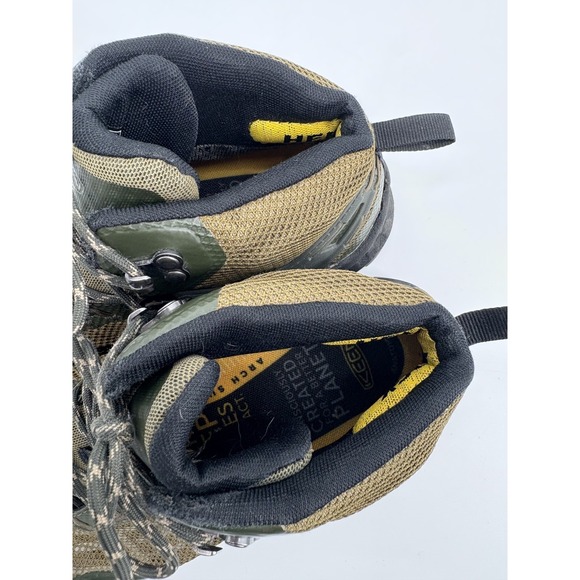 KEEN Mens Nxis Evo Green Mid Waterproof Ankle Hiking Trail Boots, Size 10.5 - Picture 4 of 11